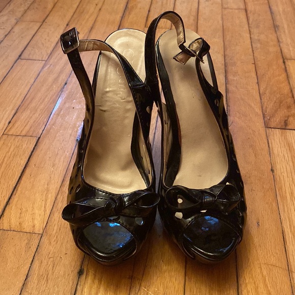 Womens black Heels size 6 / 36 - Picture 2 of 5
